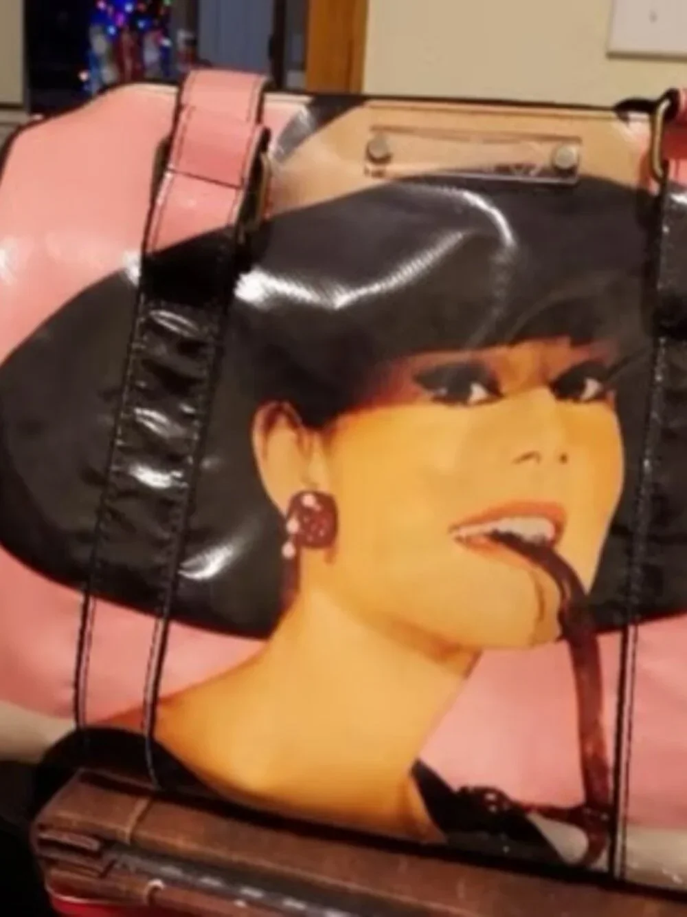 Handbag Banner Tote Purse Audrey Hepburn